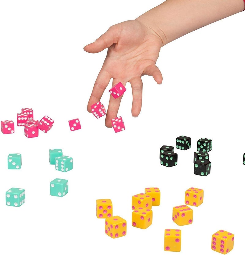 Tenzi Dice Party Game - A Fun, Fast Frenzy for The Whole Family - 4 Sets of 10 Colored Dice with Storage Tube - Colors May Vary - Image 1